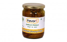Favor8 Garlic Pickle   Glass Jar  500 grams